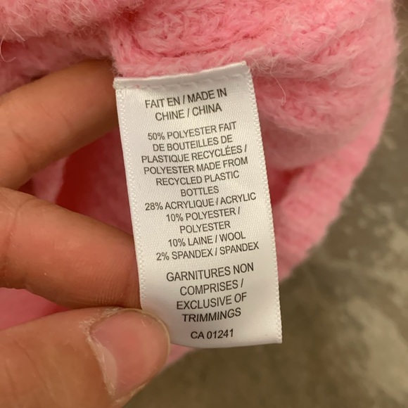 Twik Soft Pink wool blend wrap Knit Cardigan ballet ballerina ballet core - Picture 3 of 4